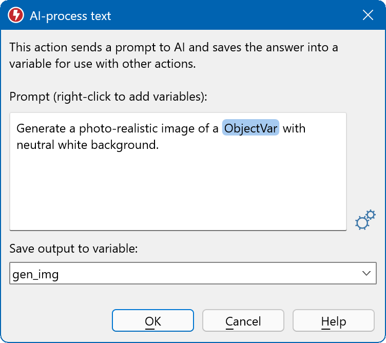 Automate prompt queries for use in your macros.