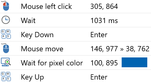 Macro scripts consist of easy-to-edit steps instead of cryptic macro code Macro scripts consist of easy-to-edit steps instead of cryptic macro code
